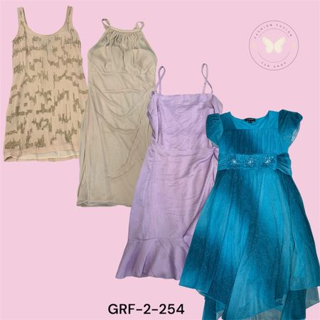 Abito in poliestere stampato floreale - Leggero e fluido (GRF-2-254)