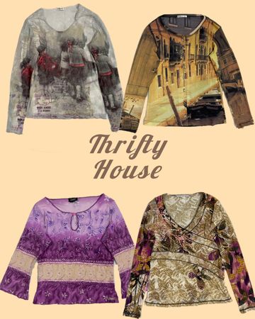 Full Sleeve Y2k Graphic Mesh Tops(TH/239)