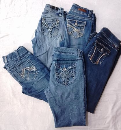 CR6784 Y2K Flare- und gerade Jeans