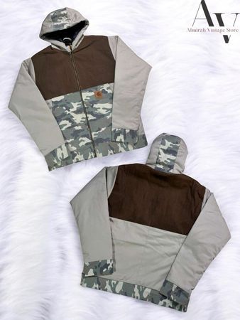 Carhartt upcycle hooded zipper jacket