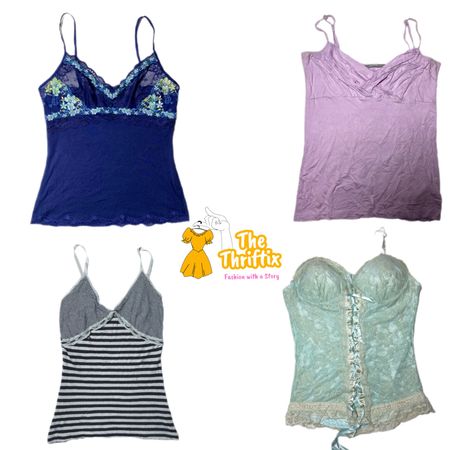 Y2K Edgy Girl Cami Tops TX-001