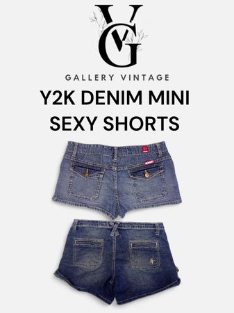 Y2K DENIM MINI SEXY SHORTS