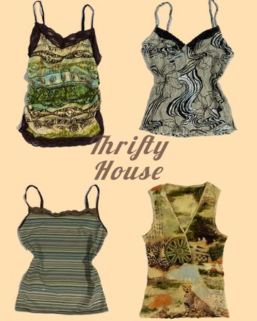 Earthy Y2K Dream Tops(TH/243)