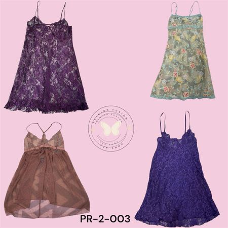 Romantic Sheer Mesh Nightgown with Delicate Lace Trim (pR-2-003)