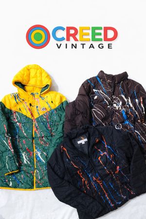 CR6813 Upcycled Splatter Jacket