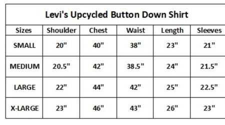 Carhartt upcycle button down denim shirts