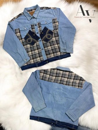 Levis upcycle button down shirts