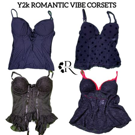 Y2K Romantic Vibe Cami Tops Rw-1609