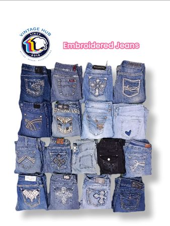 Embroidered Jeans