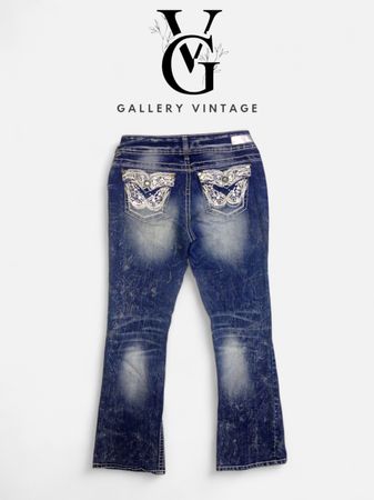 Y2K EMBLISHED BOOTCUT JEANS