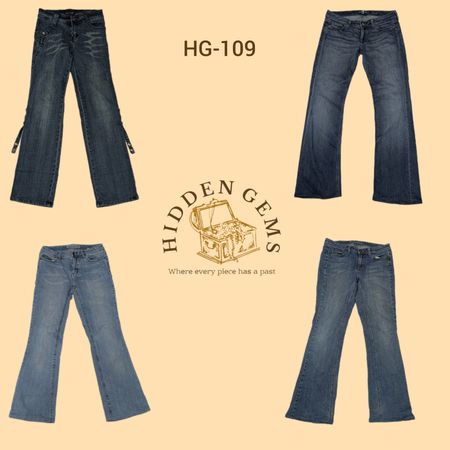 Y2K Unique IT Girl Era Bootcut Jeans (HG-109)