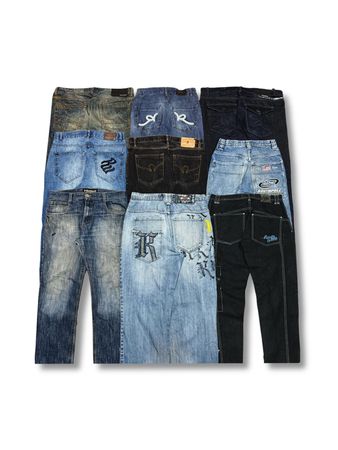 Japanese Y2K HipHop Jeans (AT-3)