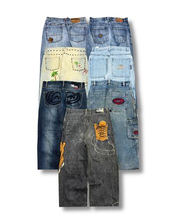Japanese Y2K HipHop Jeans (AT-7)