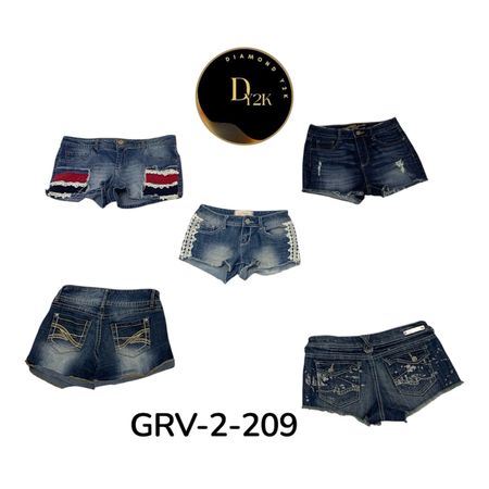 Classic Y2K Denim Mini Shorts – Authentic Vintage Style (GRV-2-209)