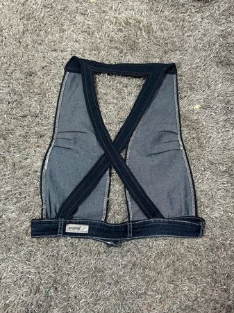 Upcycled Denim Corset Style Vest