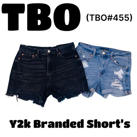 Y2k branded short    #455