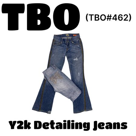 Jeans de détail Y2k #462