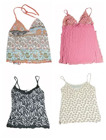 Y2K cami tops 10 pieces