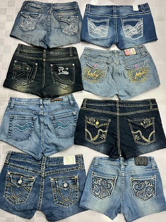 R514 Upcycled Ladies Embellished Sexy Hot Shorts