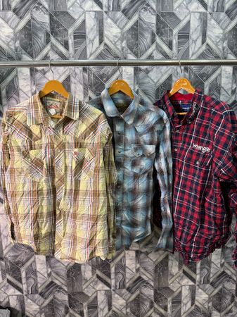 AVG-0259 Wrangler Vintage Men Shirts