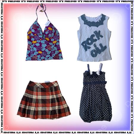 Vintage Mustang Bundle - tops, dresses and skirts (SS-2051)