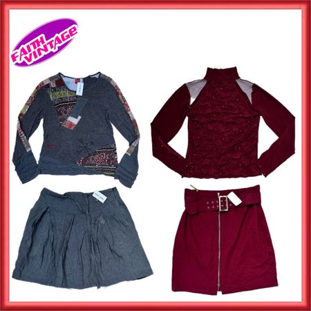 Silencieux Set Of Top and Skirt (FV-608)