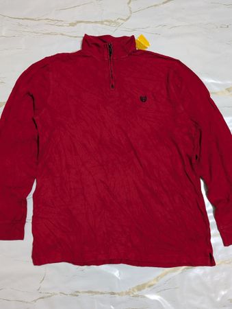 CHAPS Quarter Zip Pullover