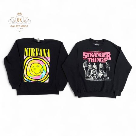 Moletom Vintage com Estampa Mista