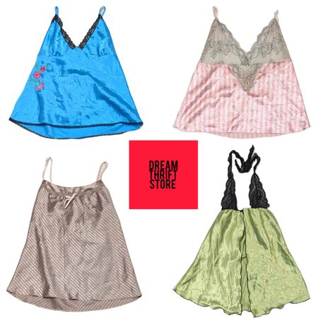 DESIGNER CAMI TOPs (BRANDS INCULOADED) SHORT STORIES,ETAM,KAYSER, etc