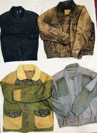 Mix Vintage Leather Jackets | A-2 style flight , Red Sink, Levies | 3