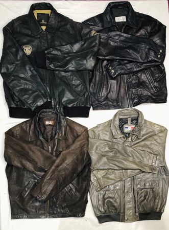 Mix leather Vintage Jackets | Straight, Bomber |4
