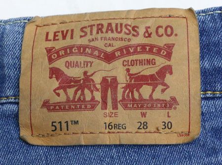 CR1393 Upcycled Denim Mini Skirt