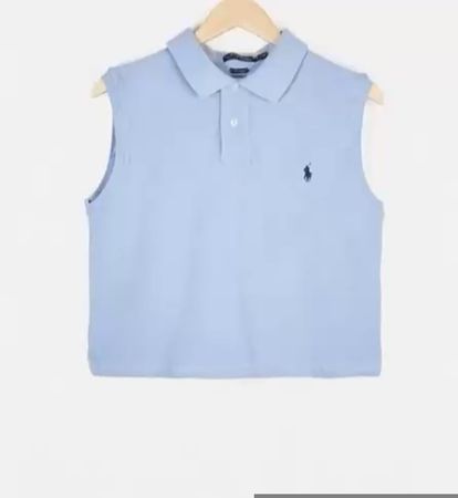 Upcycle Polo Ralph Lauren Kurzarm Cropped Top