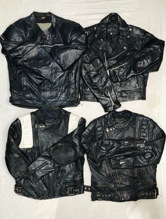 Black Bikers Vintage Leather Jackets | 14