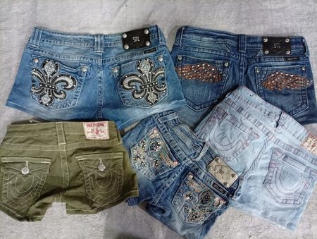 CR6865 Upcycled Mix Brand Shorts