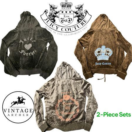 Juicy Couture OG Bling Velour Tracksuits: 10 Sets (J-5)