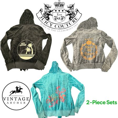 Juicy Couture OG Bling Velour Tracksuits: 10 Sets (J-6)