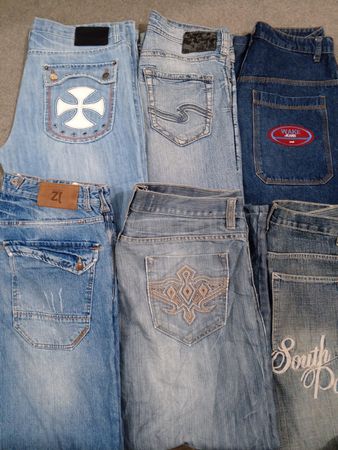 HD1375 Men Baggy Hiphop Jeans