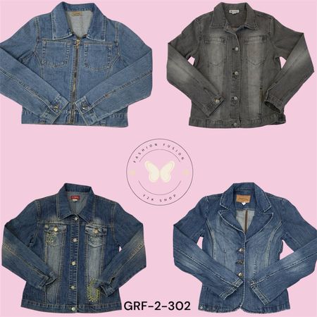 Classic Indigo Denim Jacket – Durable Cotton Build  (GRF-2-302)