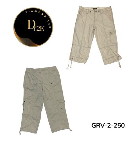 Women’s Cargo Capri Pants – Casual Streetwear Style (GRV—250