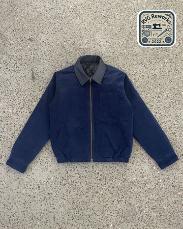 Upcycled Workwear Zip Shacket