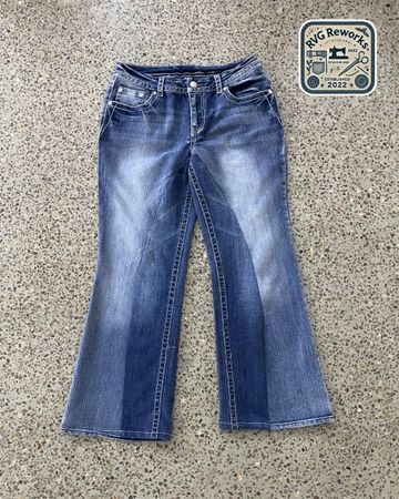 Upcycled y2k Flared Jeans