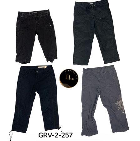 Trendy Y2K Cargo Capri – Retro Aesthetic Fashion (GRV-2-257)