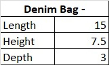 UPCYCLED DENIM SHOULDER BAG