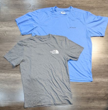 4113 - The North Face, Columbia Half Sleeves T-Shirts