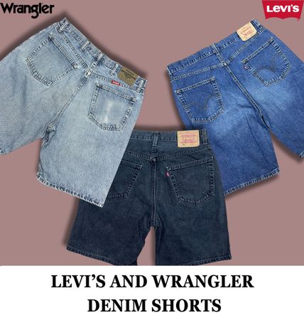 Levi's And Wrangler Denim Shorts