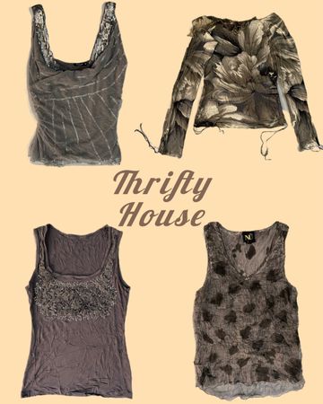 Silver Sky Ribbed Y2k Tops(TH/258)