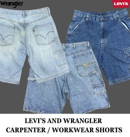 Premium Levi's and Wrangler Carpenter/workwear shorts