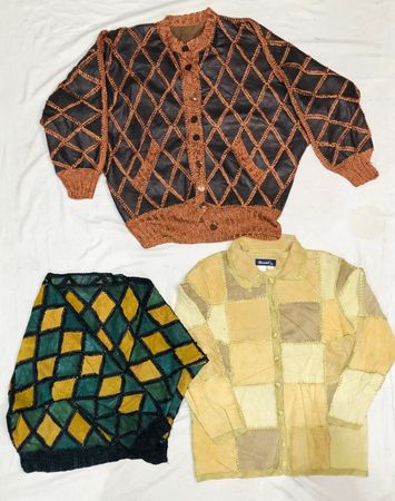 Patchwork Leather, Suede leathers Jacket Colorful Y2K Vintage for girls | 22