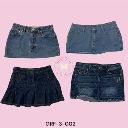 Women’s Classic Blue Denim Mini Skirt (GRF-3-002)